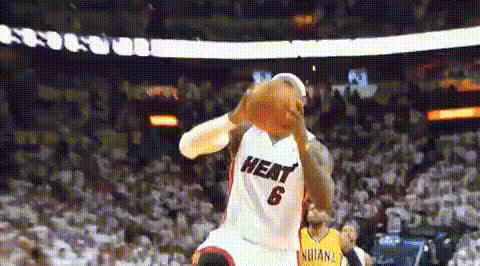 Lebron James Dunking Basketball 1