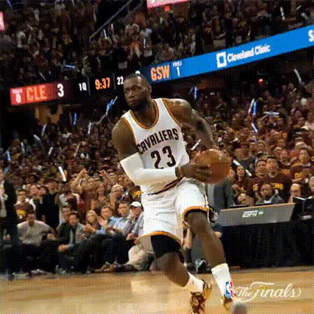 Lebron James Dunking Basketball 4