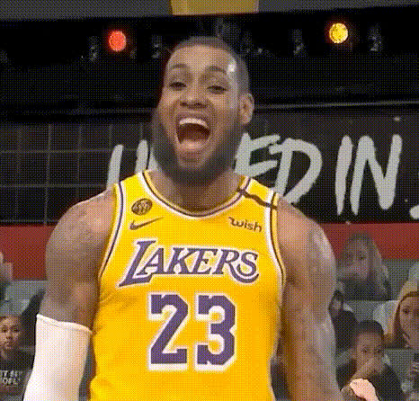 Lebron James Excited Expression
