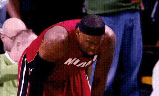 Lebron James Intense Stare Down