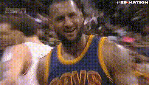 Lebron James Looking Up