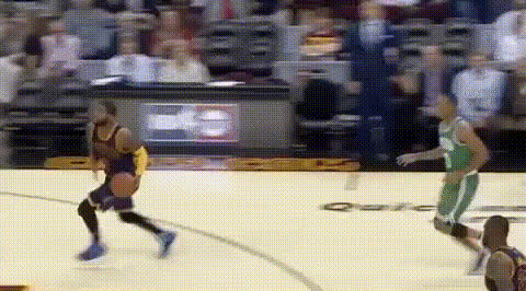 Lebron James On Basketball Court