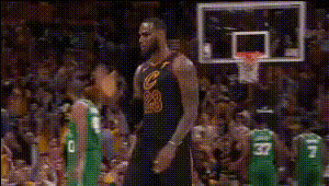 Lebron James Reacting To Shot