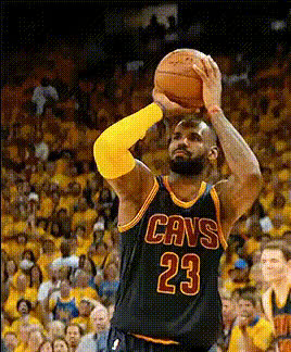 Lebron James Shooting Basketball