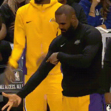 Lebron James Smiling Gesture