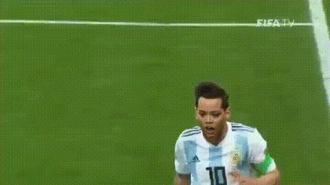 Lionel Messi Celebrating Soccer Win