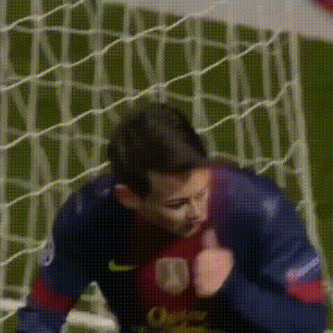 Lionel Messi Celebrating Goal 3