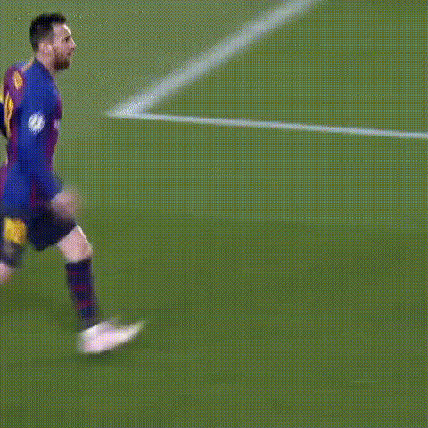 Lionel Messi On Grass