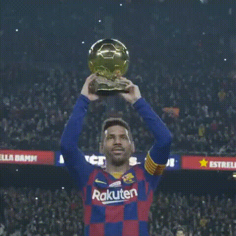 Lionel Messi Trophy Celebration