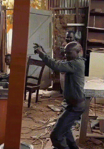 Man Dancing Enthusiastically 1