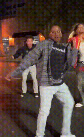 Man Dancing With Friends