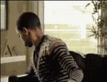 Man Eating Popcorn Surprised
