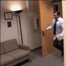 Man Falling On Couch