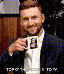 Man Holding Selfie Mug