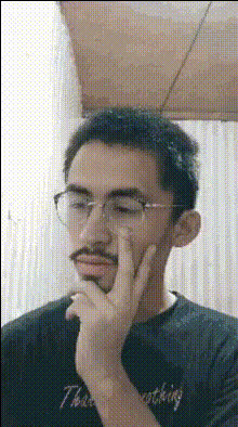 Man In Black Shirt Thinking