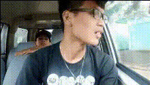 Man In Car With Glasses