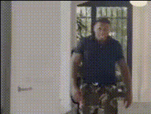 Man In Hallway Smiling