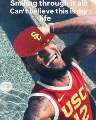 Man In Usc Jersey Smiling