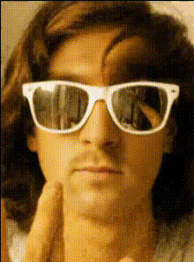 Man In White Sunglasses