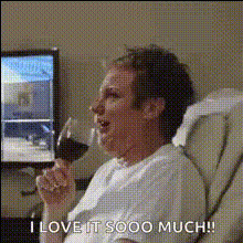 Man Loving Wine Dramatically