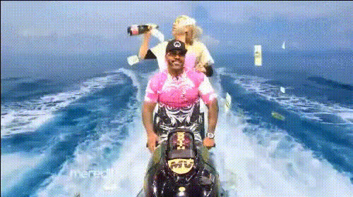 Man On Jet Ski With Woman