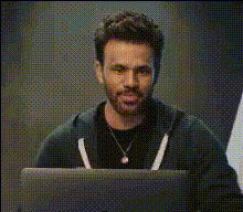 Man On Laptop Computer
