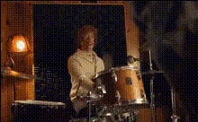 Man Playing Drums