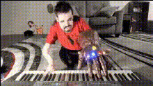 Man Playing Piano