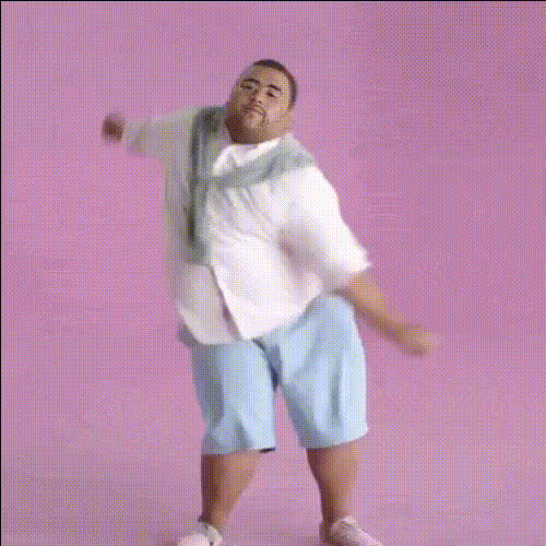 Man Reacting With Hands Up