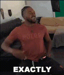 Man Reacting With Surprise