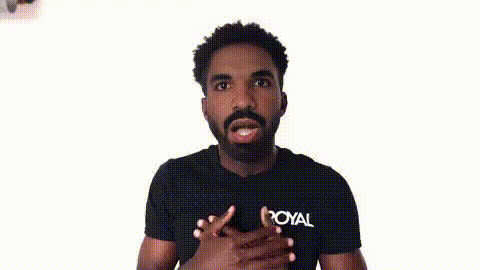 Man Reacting With Shock