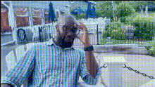 Man Sitting Outside
