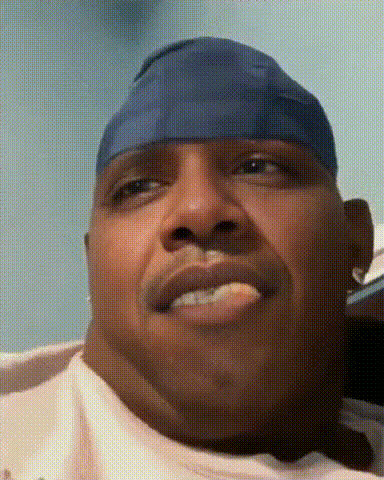 Man Smiling And Sweating