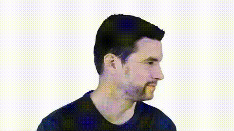 Man Smiling Sideways