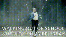 Man Walking Out School