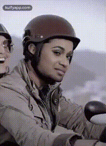 Man Wearing A Helmet