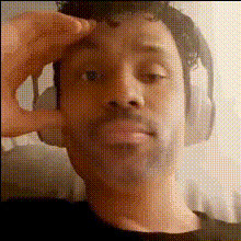 Man Wearing Headphones