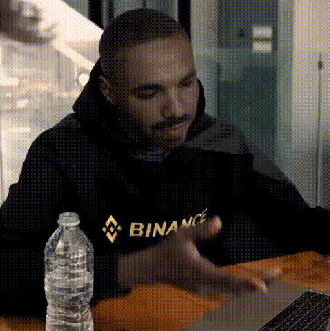 Man With Binance Hoodie