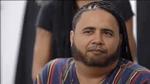 Man With Braided Hair Expression