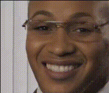Man With Glasses Smiling