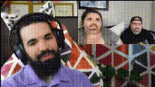 Man With Headphones Reacts