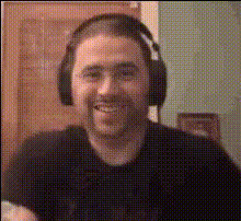 Man With Headphones Smiling
