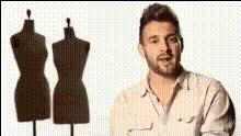 Man With Mannequins Behind