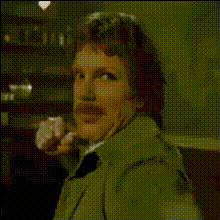 Man With Mustache Gestures