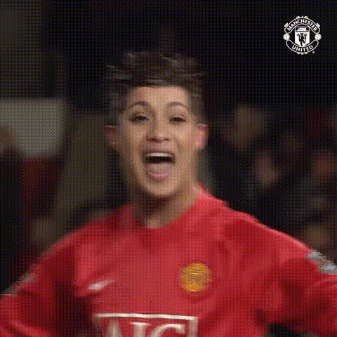 Manchester United Football Players Celebrating