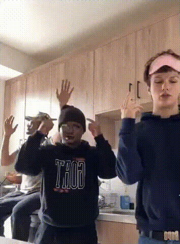 Men Dancing In Kitchen