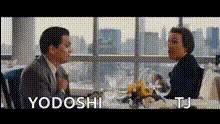 Men Talking At Table