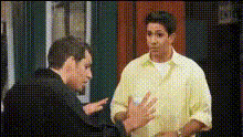 Men Talking Outside Coffee Shop