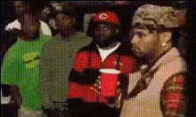 Men With Red Cup