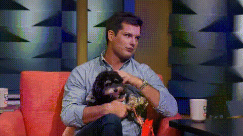 Michael Kosta With Dog 1